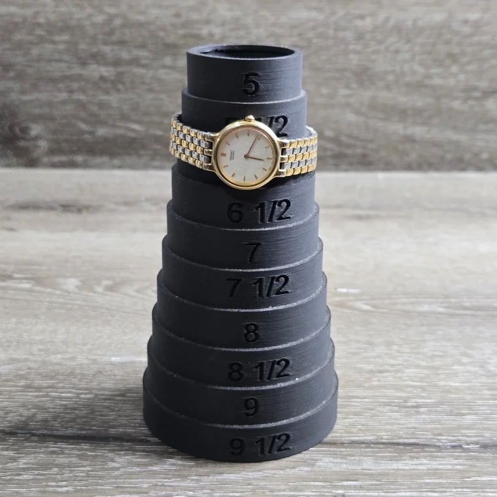 Seiko 1N00-0G90 Quartz Watch Women's Two Tone Gold Silver Tested
